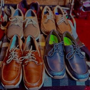 4 pair of Dunham boat shoes men's 13